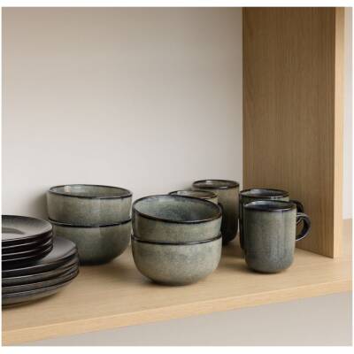 Salt & Pepper - Servies 16-delig - groen/blauw Meridian