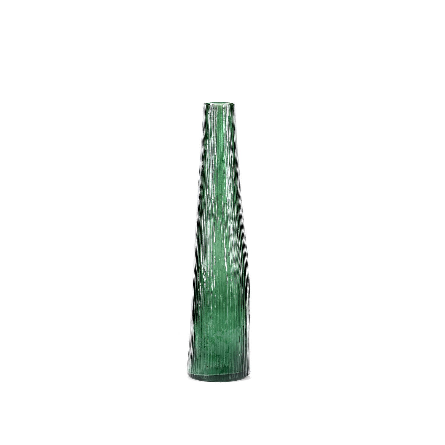 S|P Collection Vaas 9xH40cm donkergroen Twig 1 S|P Collection Vaas 9xH40cm donkergroen Twig | S|P Collection