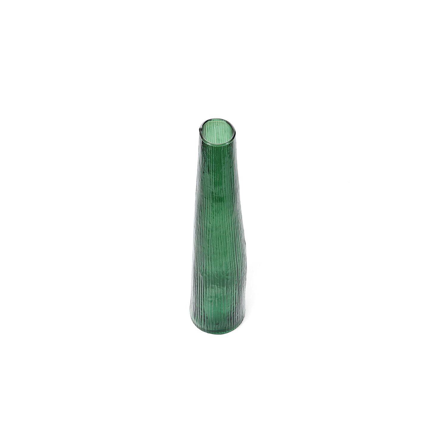 S|P Collection Vaas 9xH40cm donkergroen Twig 2 S|P Collection Vaas 9xH40cm donkergroen Twig