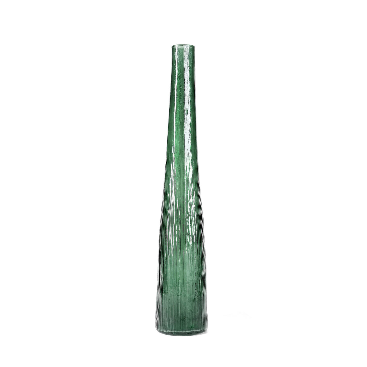 S|P Collection Vaas 9xH50cm donkergroen Twig 1 S|P Collection Vaas 9xH50cm donkergroen Twig | S|P Collection