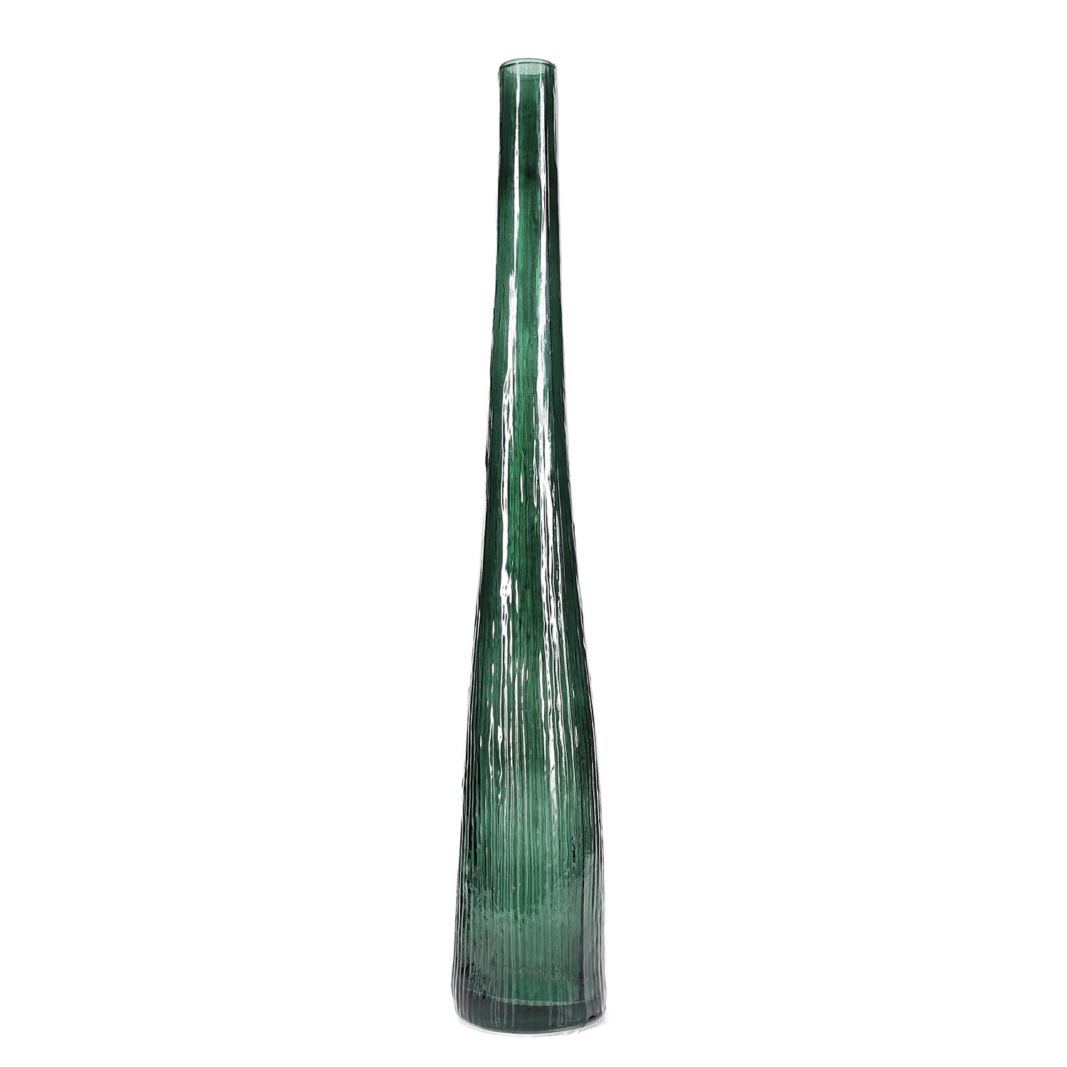 S|P Collection Vaas 9xH59cm donkergroen Twig 1 S|P Collection Vaas 9xH59cm donkergroen Twig | S|P Collection