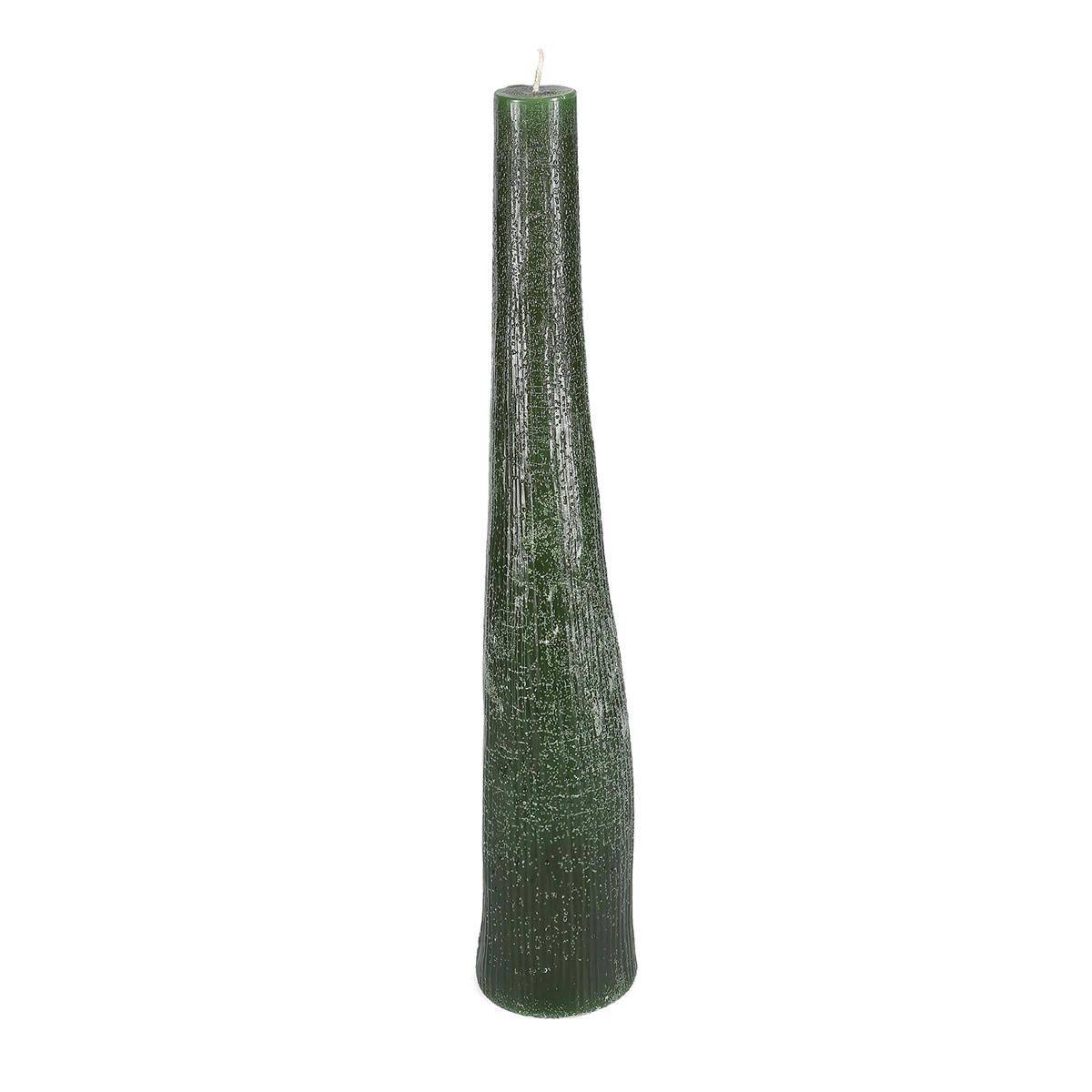 S|P Collection Kaars 9xH49,5cm donkergroen Twig 2 S|P Collection Kaars 9xH49,5cm donkergroen Twig