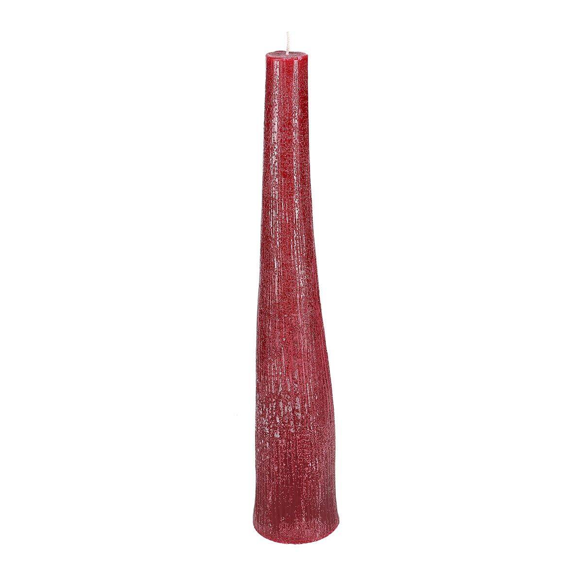 S|P Collection Kaars 9xH49,5cm bordeaux Twig 2 S|P Collection Kaars 9xH49,5cm bordeaux Twig