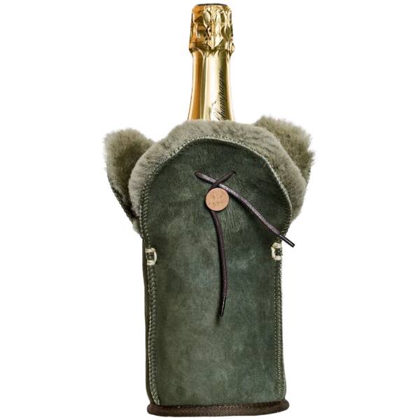 Kywie Champagnekoeler - Khaki/Olive Suede