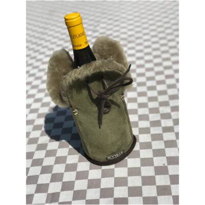 Kywie Champagnekoeler - Khaki/Olive Suede
