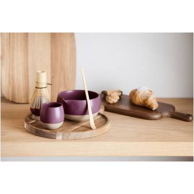 Point-Virgule 5-delige matcha set met matchakom, mok, bamboe klopper, lepel en houder voor traditionele matcha thee